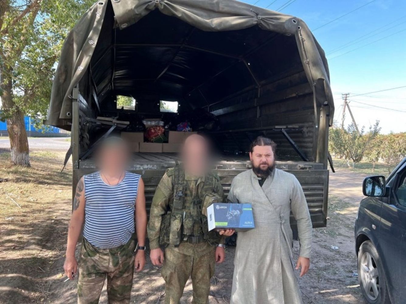 Гуманитарная поездка к подопечным танкистам